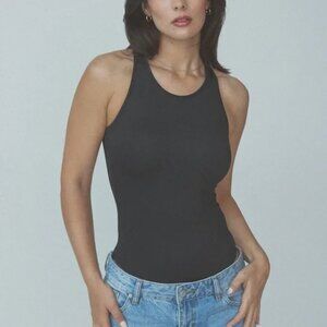 Klassy Network Lux High Neck Bramisuit Bodysuit - Black, Size Small